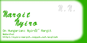 margit nyiro business card